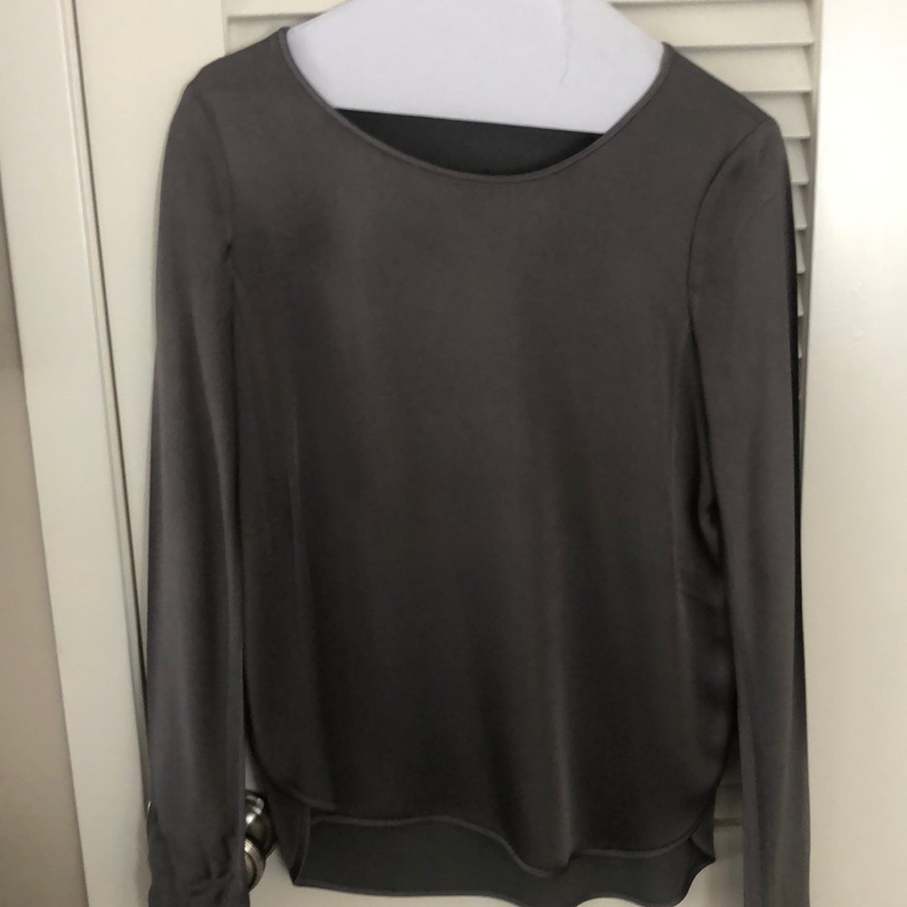 Theory silk tunic blouse